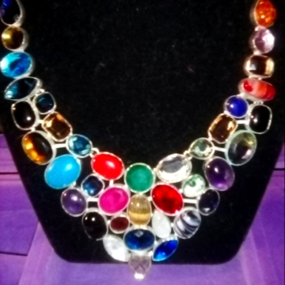 MULTI GEMSTONE NECKLACE